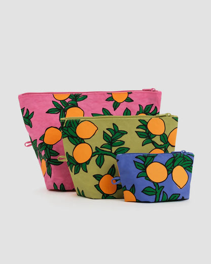 GO POUCH SET ORANGE TREES